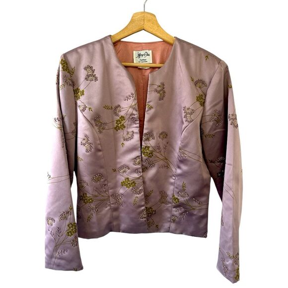 Vintage Jeffrey & Dara Evenings Purple Beaded 3 Piece Formal Set Size 12 Chic - Picture 2 of 7
